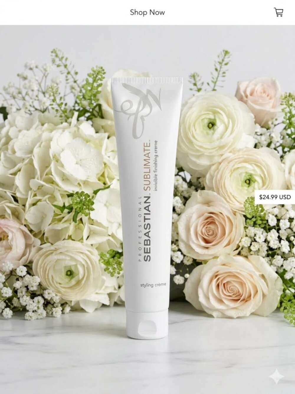Sebastian Sublimate Invisible Finishing Creme Hair Styling Cream 3.38 oz New